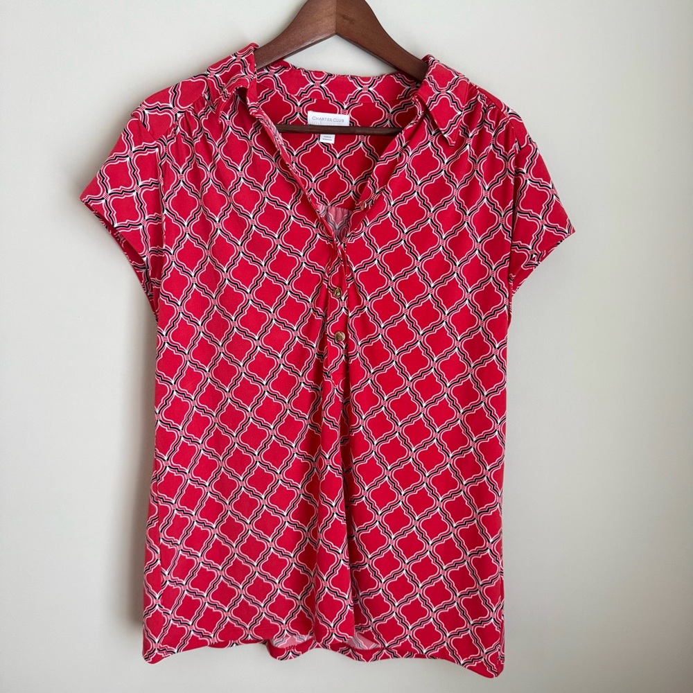 Macy’s Charter Club Red Top